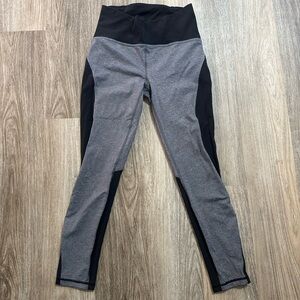 Lululemon Gray and Black High-Waisted Leggings